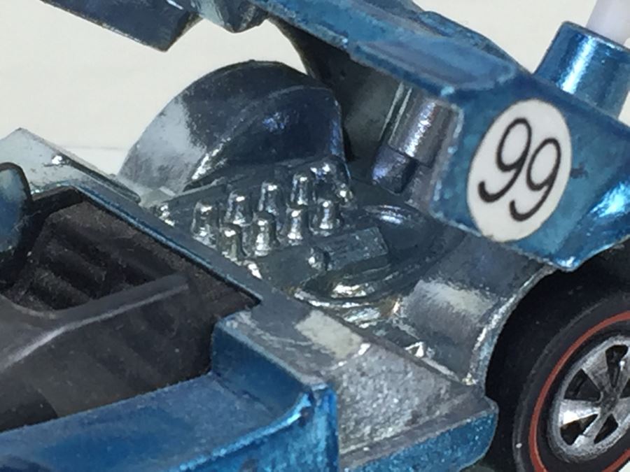 HOT WHEELS Redline 'Chaparral 2G' Blue Vintage 1968 Mattel USA [Photo 7]