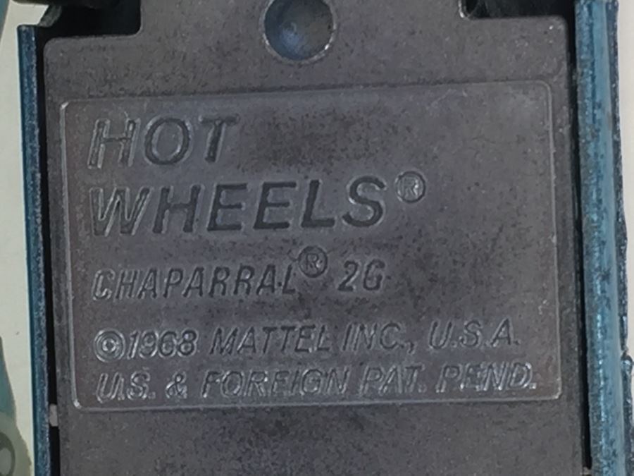 HOT WHEELS Redline 'Chaparral 2G' Blue Vintage 1968 Mattel USA [Photo 3]