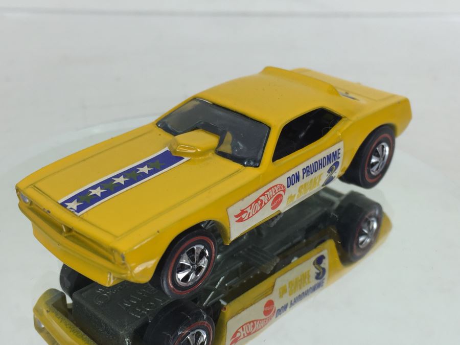 Hot Wheels Redline Don Prudhomme The Snake Yellow Vintage 1969 Mattel Usa