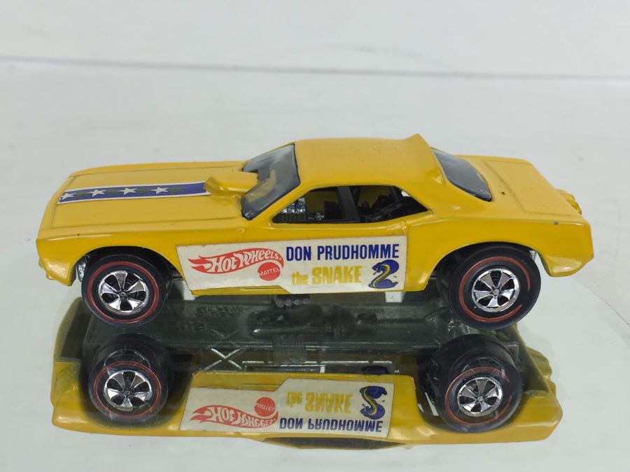 HOT WHEELS Redline 'Don Prudhomme The Snake' Yellow Vintage 1969 Mattel USA [Photo 7]
