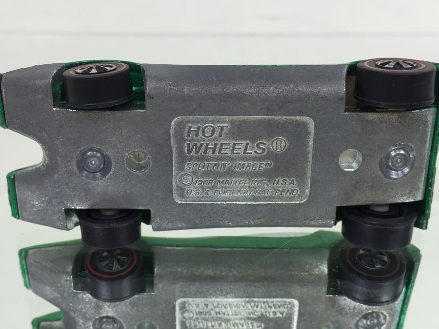 HOT WHEELS Redline 'Splittin Image' Green Vintage 1968 Mattel USA [Photo 9]