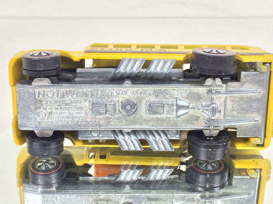 HOT WHEELS Redline 'S' Cool Bus' Yellow Vintage 1970 Mattel Hong Kong [Photo 15]