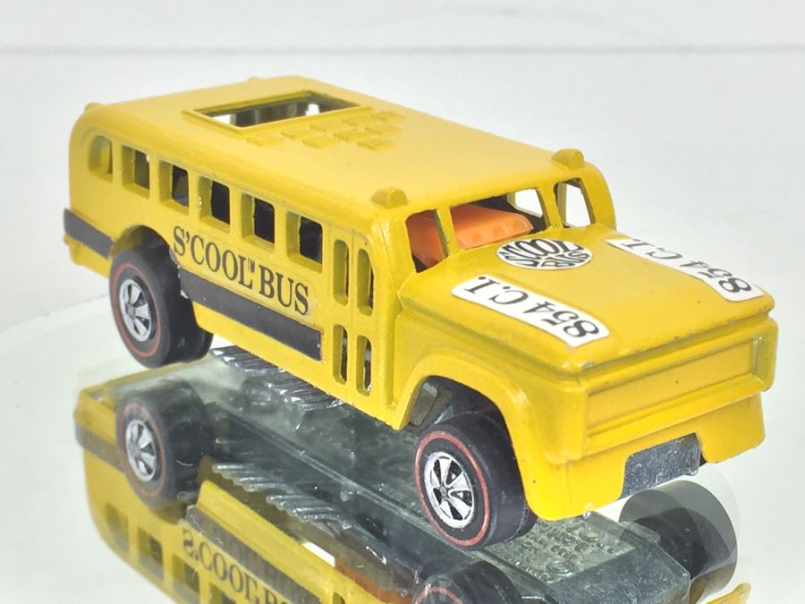 HOT WHEELS Redline 'S' Cool Bus' Yellow Vintage 1970 Mattel Hong Kong [Photo 1]