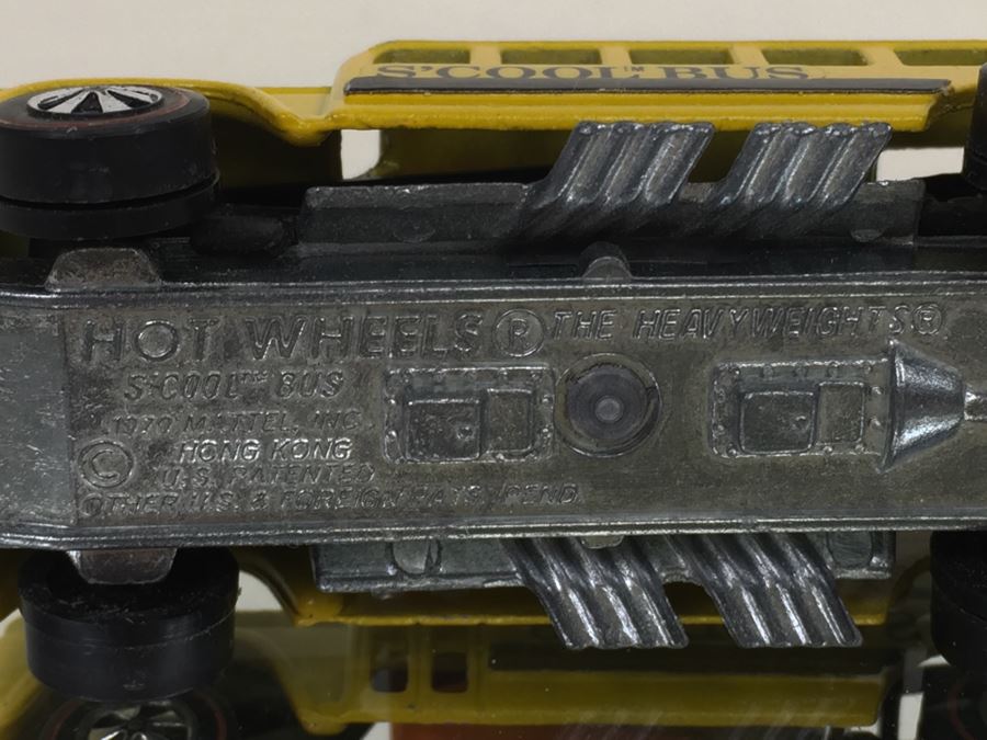 HOT WHEELS Redline 'S' Cool Bus' Yellow Vintage 1970 Mattel Hong Kong [Photo 16]
