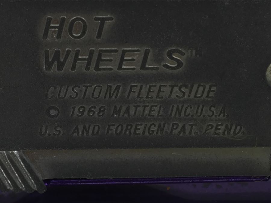 HOT WHEELS Redline 'Custom Fleetside' Purple Vintage 1968 Mattel USA [Photo 3]
