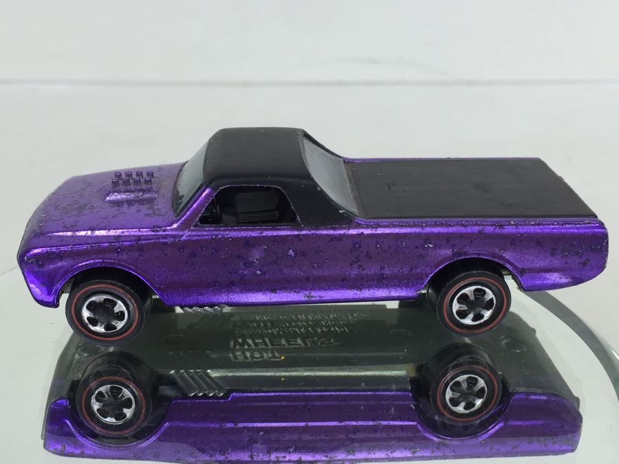 HOT WHEELS Redline 'Custom Fleetside' Purple Vintage 1968 Mattel USA [Photo 6]