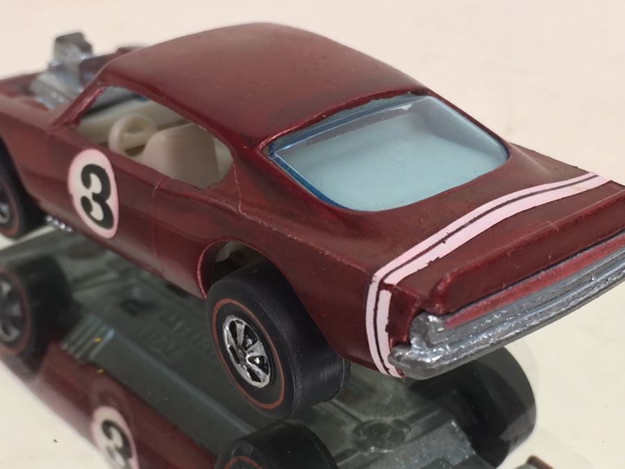 HOT WHEELS Redline 'King Kuda' Maroon Vintage 1969 Mattel USA [Photo 9]