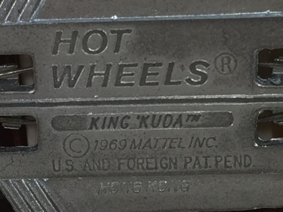 HOT WHEELS Redline 'King Kuda' Maroon Vintage 1969 Mattel USA [Photo 3]