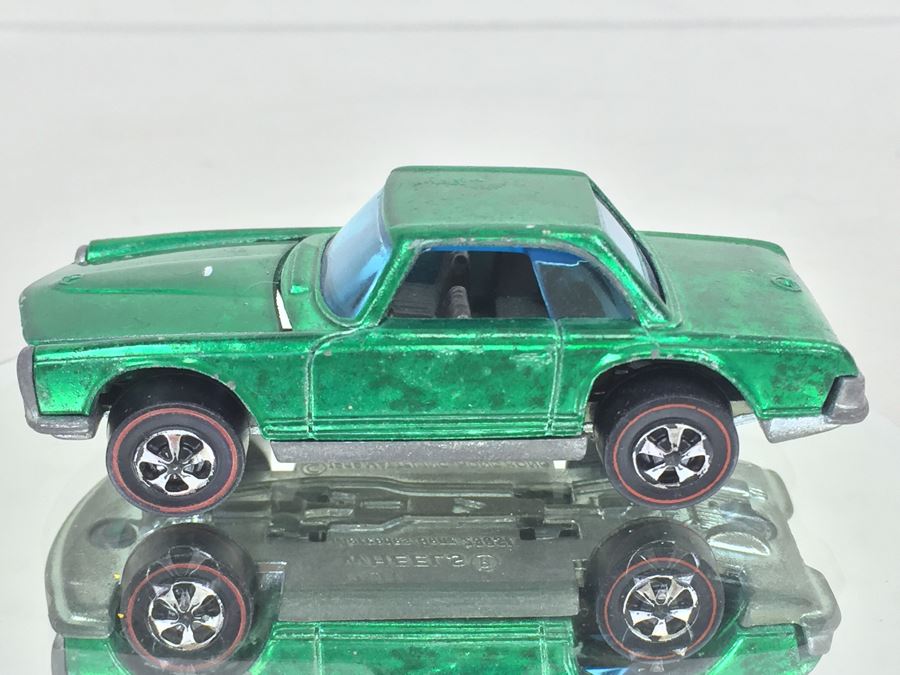 HOT WHEELS Redline 'Mercedes Benz 2L' Green Vintage 1969 Mattel Hong Kong [Photo 6]