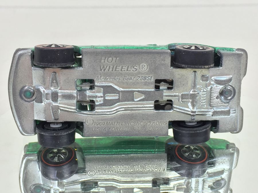 HOT WHEELS Redline 'Mercedes Benz 2L' Green Vintage 1969 Mattel Hong Kong [Photo 10]