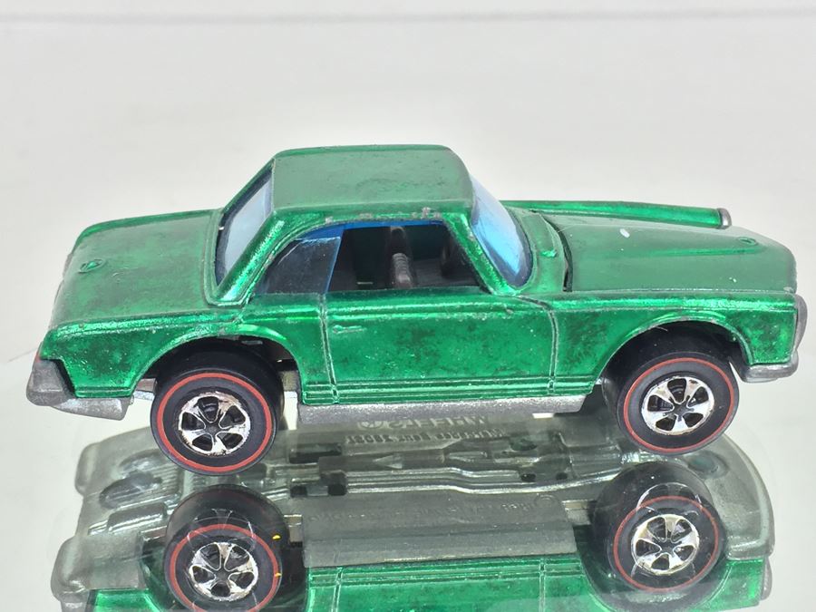 HOT WHEELS Redline 'Mercedes Benz 2L' Green Vintage 1969 Mattel Hong Kong [Photo 1]