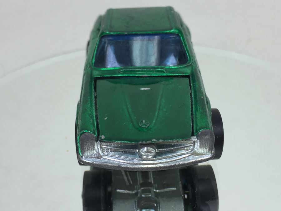 HOT WHEELS Redline 'Mercedes Benz 2L' Green Vintage 1969 Mattel Hong Kong [Photo 4]