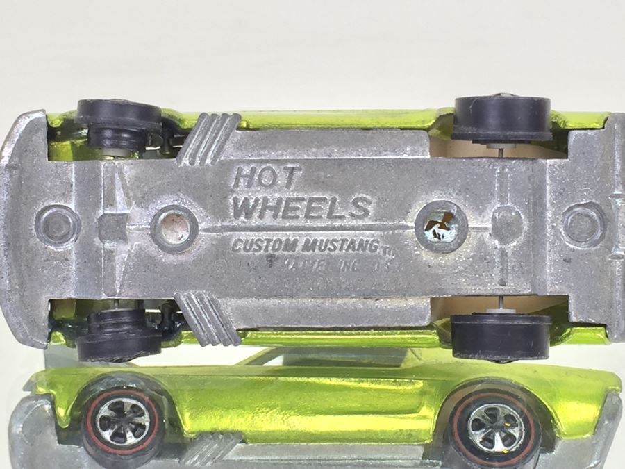 HOT WHEELS Redline 'Custom Mustang' Green Vintage Mattel USA [Photo 11]