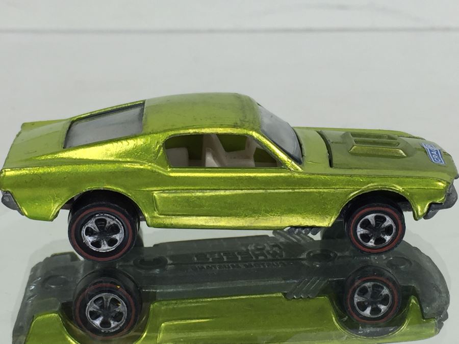 HOT WHEELS Redline 'Custom Mustang' Green Vintage Mattel USA [Photo 1]