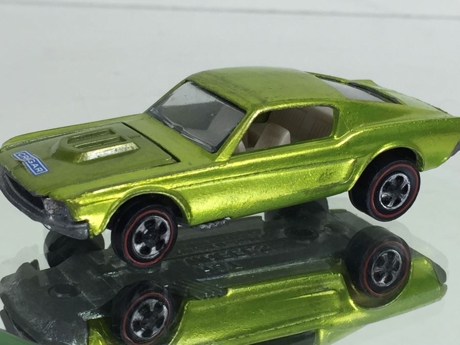 HOT WHEELS Redline 'Custom Mustang' Green Vintage Mattel USA [Photo 7]