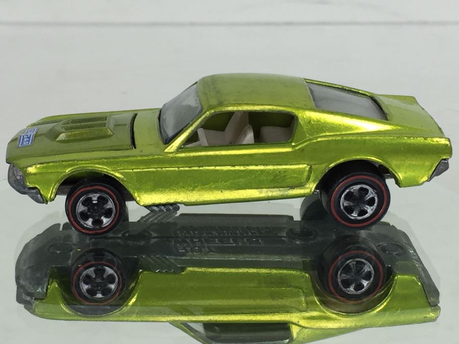 HOT WHEELS Redline 'Custom Mustang' Green Vintage Mattel USA [Photo 8]