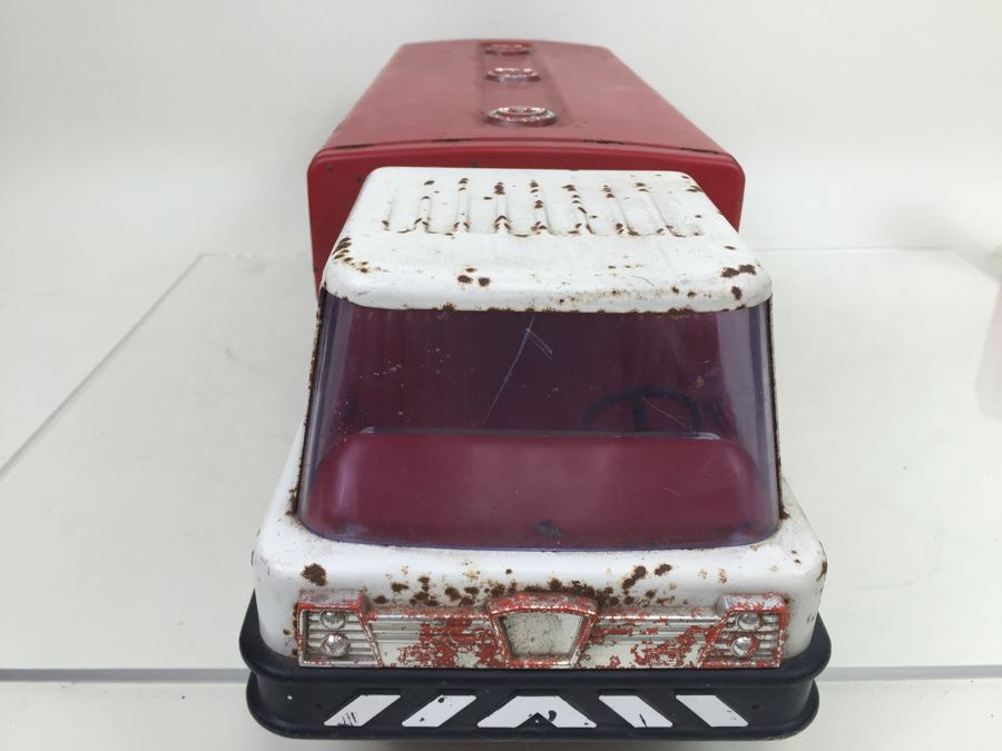 Vintage Magic Triangle Toys TEXACO Jet Fuel Truck Semi Truck Gas Tanker [Photo 12]