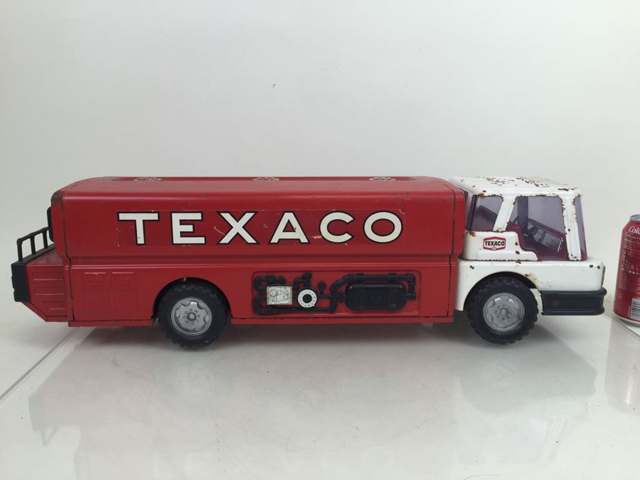 Vintage Magic Triangle Toys TEXACO Jet Fuel Truck Semi Truck Gas Tanker [Photo 5]