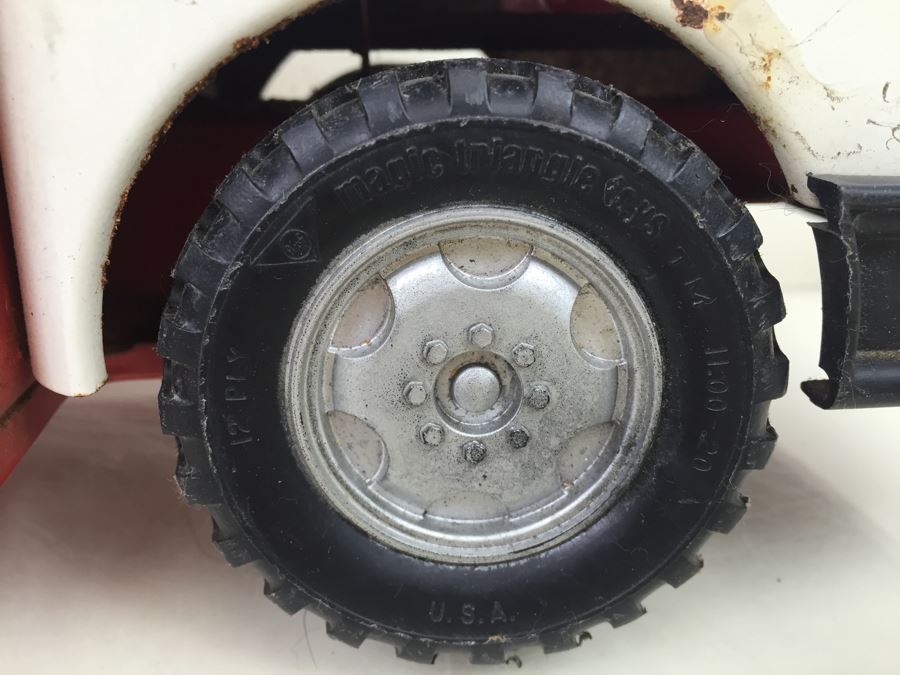 Vintage Magic Triangle Toys TEXACO Jet Fuel Truck Semi Truck Gas Tanker [Photo 6]