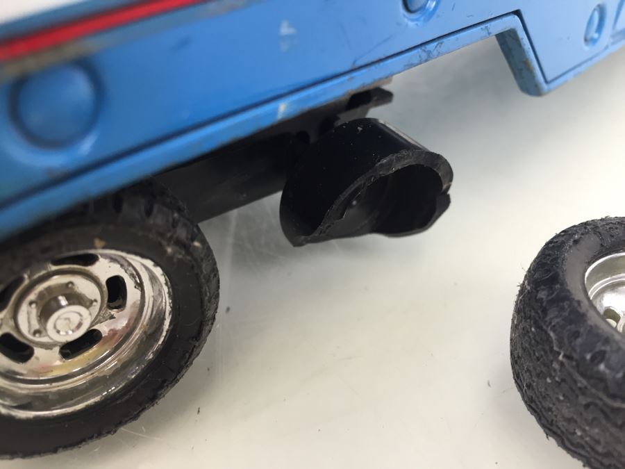 Vintage ERTL Richard Petty STP Semi Truck And Trailer With Broken Wheel [Photo 12]