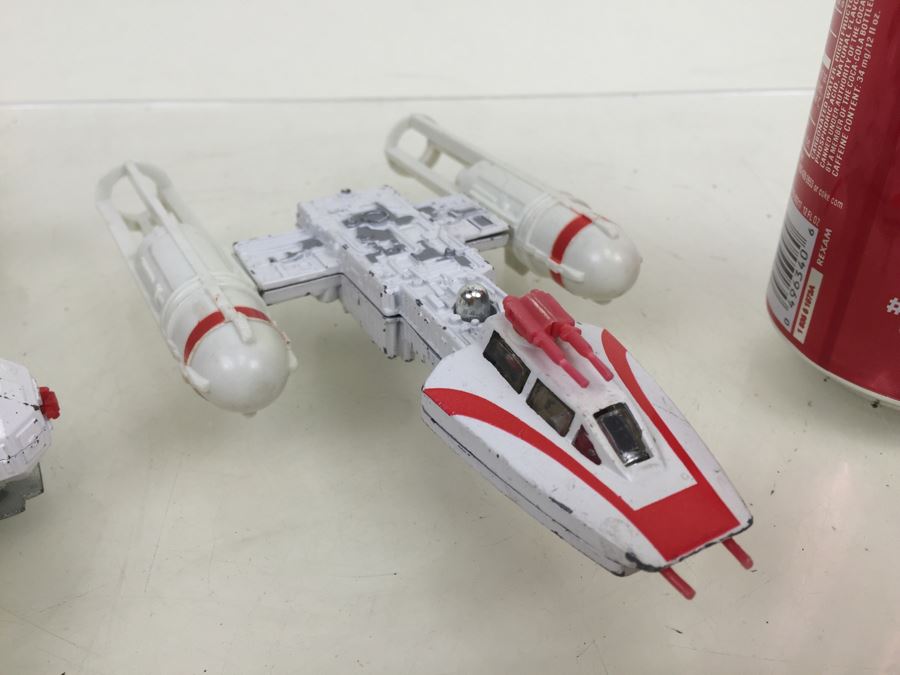 Vtg Pair Of Die Cast Toys 1979 Y-Wing Fighter STAR WARS Ship Toy Kenner 39220 [Photo 4]