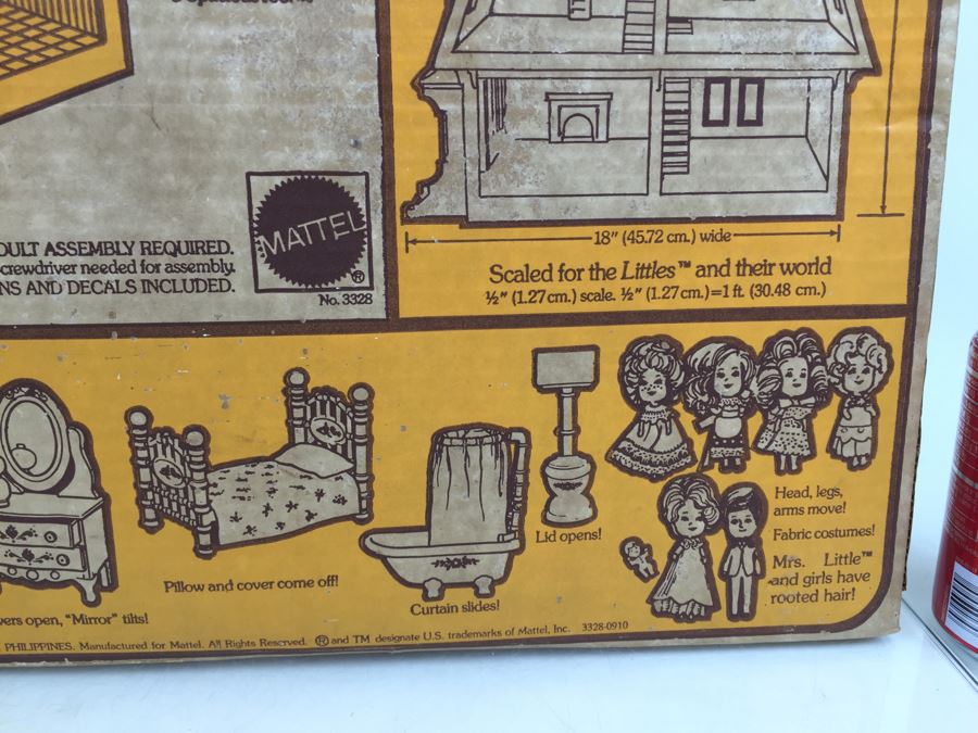Vintage 1980 Mattel The Littles Furnished Home New In Damaged Box [Photo 19]