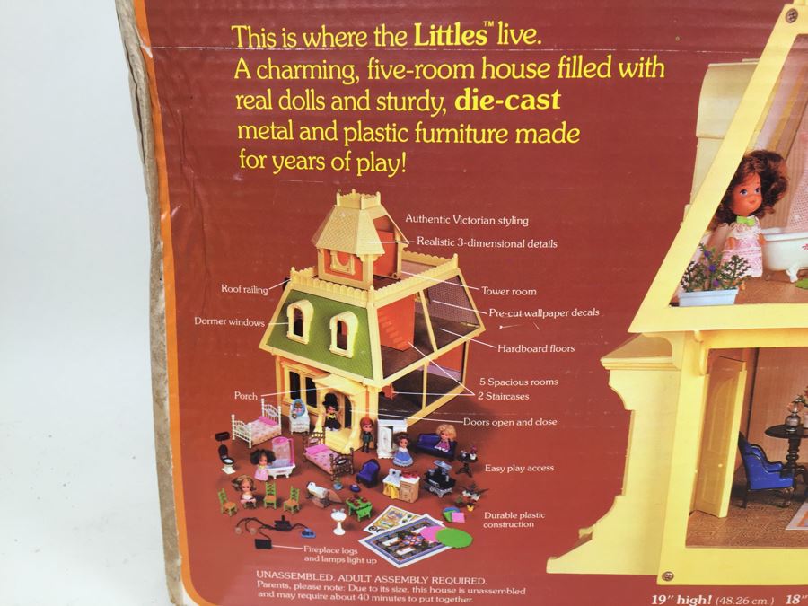 Vintage 1980 Mattel The Littles Furnished Home New In Damaged Box [Photo 6]