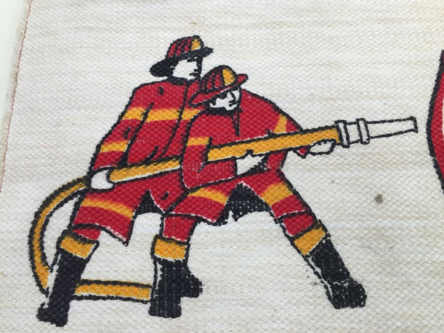 Vintage 'It's Great To Be A Firefighter' Floor Mat [Photo 2]