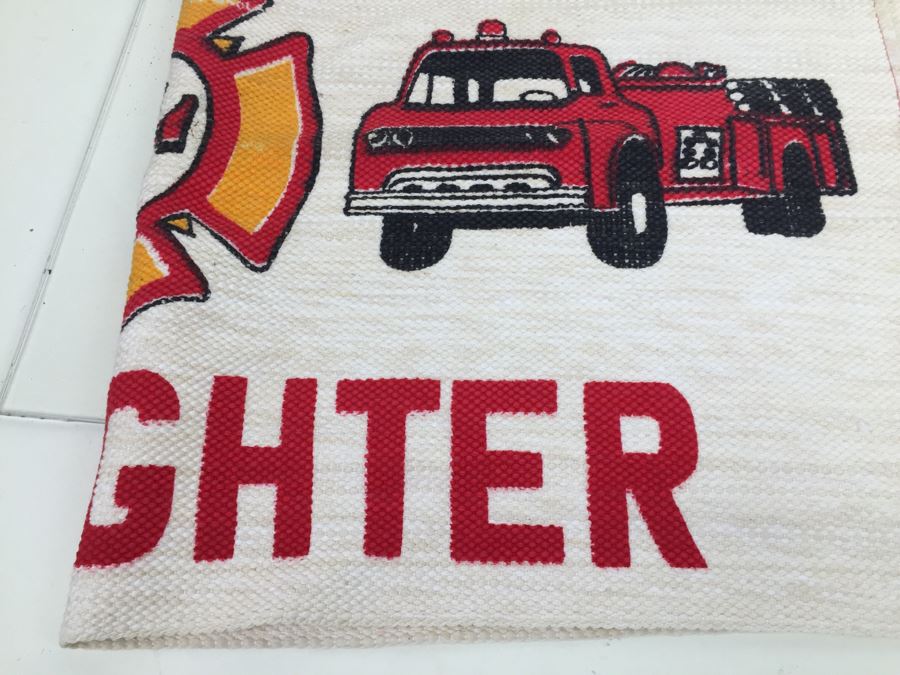 Vintage 'It's Great To Be A Firefighter' Floor Mat [Photo 10]