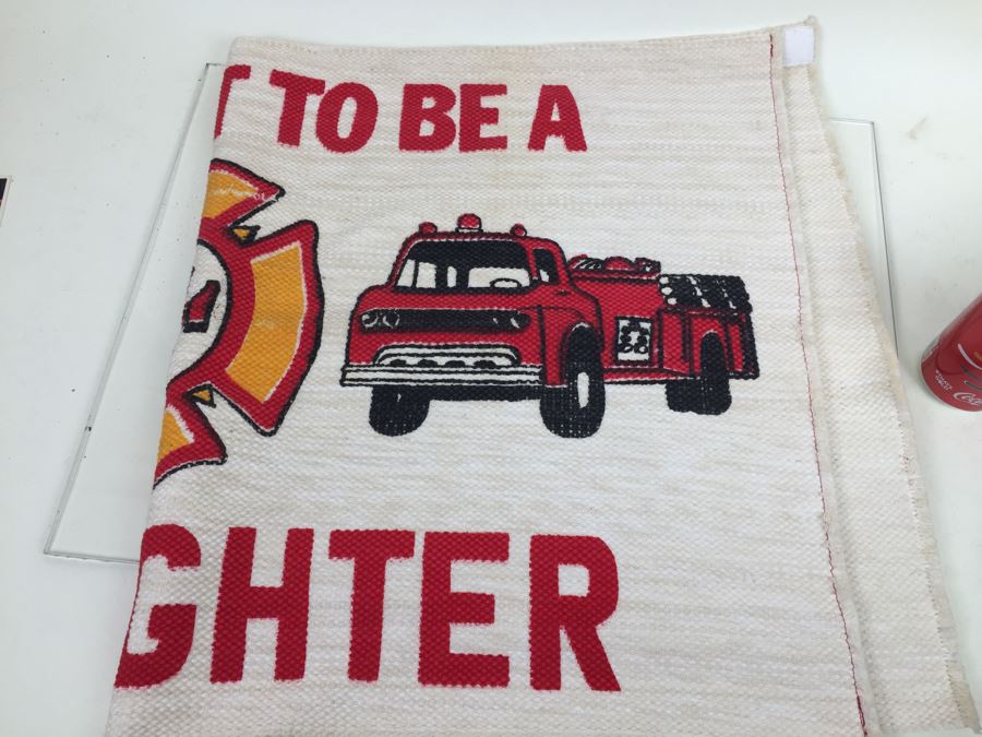 Vintage 'It's Great To Be A Firefighter' Floor Mat [Photo 7]