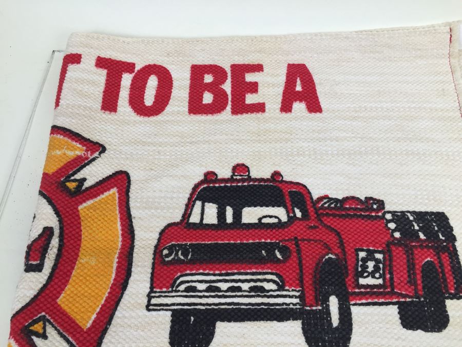 Vintage 'It's Great To Be A Firefighter' Floor Mat [Photo 9]