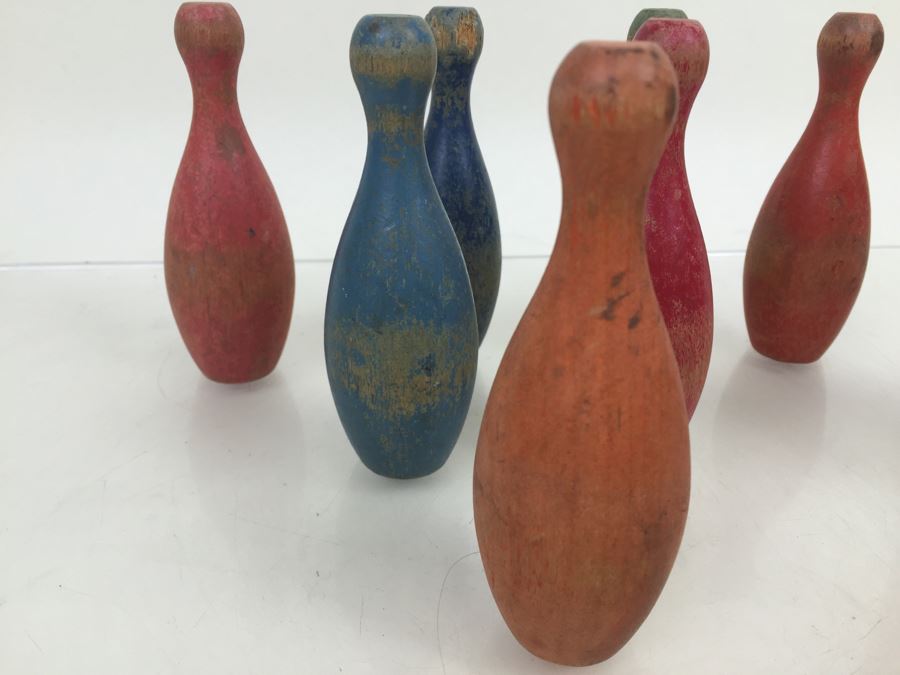 Wooden Toy Bowling Ball And Bowling Pins [Photo 5]