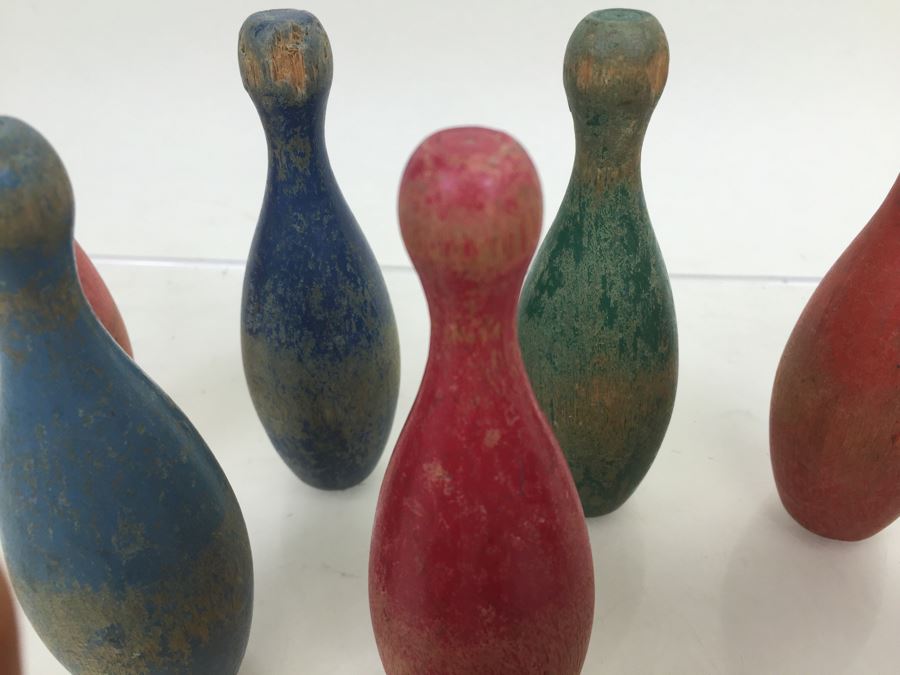 Wooden Toy Bowling Ball And Bowling Pins [Photo 6]