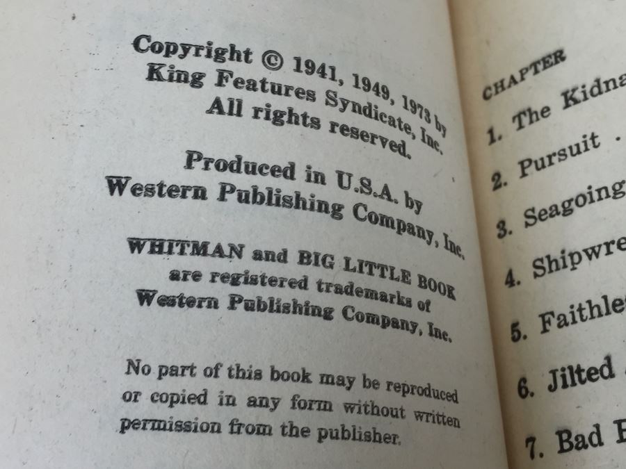 POPEYE And Queen Olive Oyl A Big Little Book Classic Flip-It Cartoons Vintage 1973 [Photo 6]