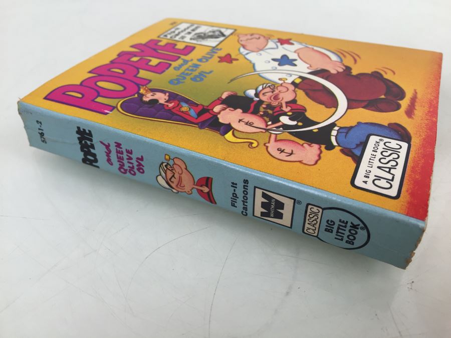 POPEYE And Queen Olive Oyl A Big Little Book Classic Flip-It Cartoons Vintage 1973 [Photo 3]