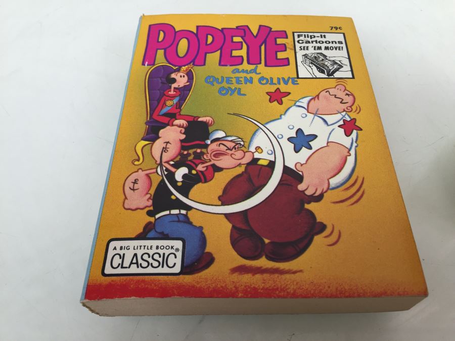 POPEYE And Queen Olive Oyl A Big Little Book Classic Flip-It Cartoons Vintage 1973 [Photo 4]