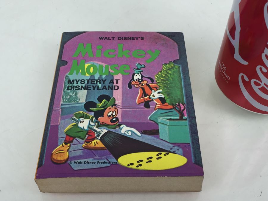 Walt Disney's Mickey Mouse Mystery At Disneyland A Big Little Book Vintage 1975