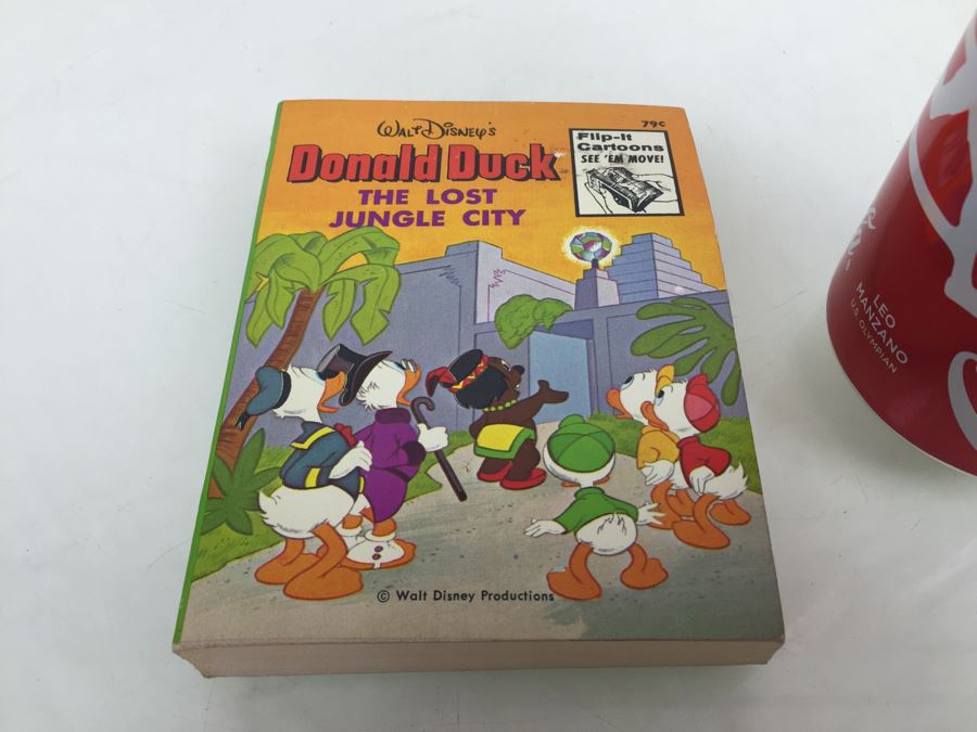 Walt Disney's Donald Duck The Lost Jungle City A Big Little Book Classic Flip-It Cartoons Vintage 1975