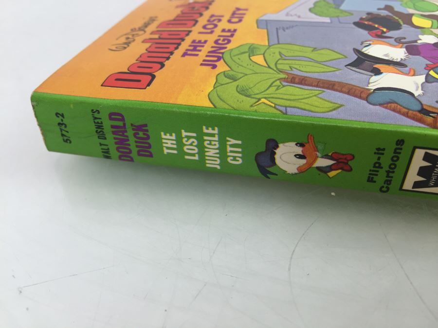 Walt Disney's Donald Duck The Lost Jungle City A Big Little Book Classic Flip-It Cartoons Vintage 1975 [Photo 5]