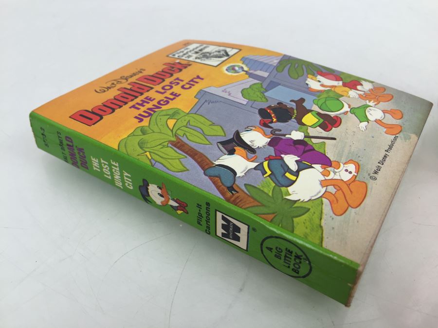 Walt Disney's Donald Duck The Lost Jungle City A Big Little Book Classic Flip-It Cartoons Vintage 1975 [Photo 2]