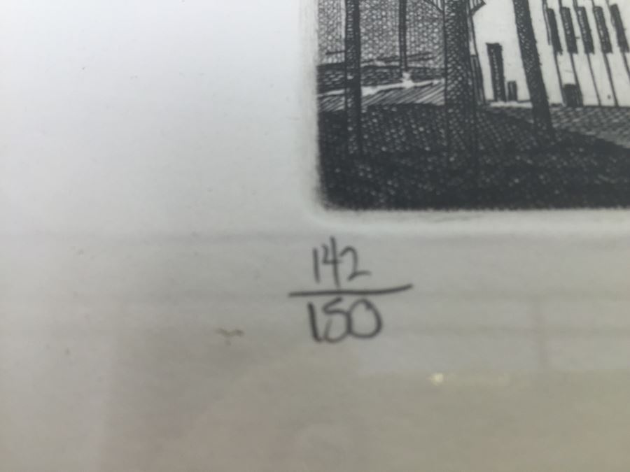 Philip C. Thompson Municipal Stadium Cleveland Indians Signed Limited Edition Lithograph 1999 142 Of 150 [Photo 6]