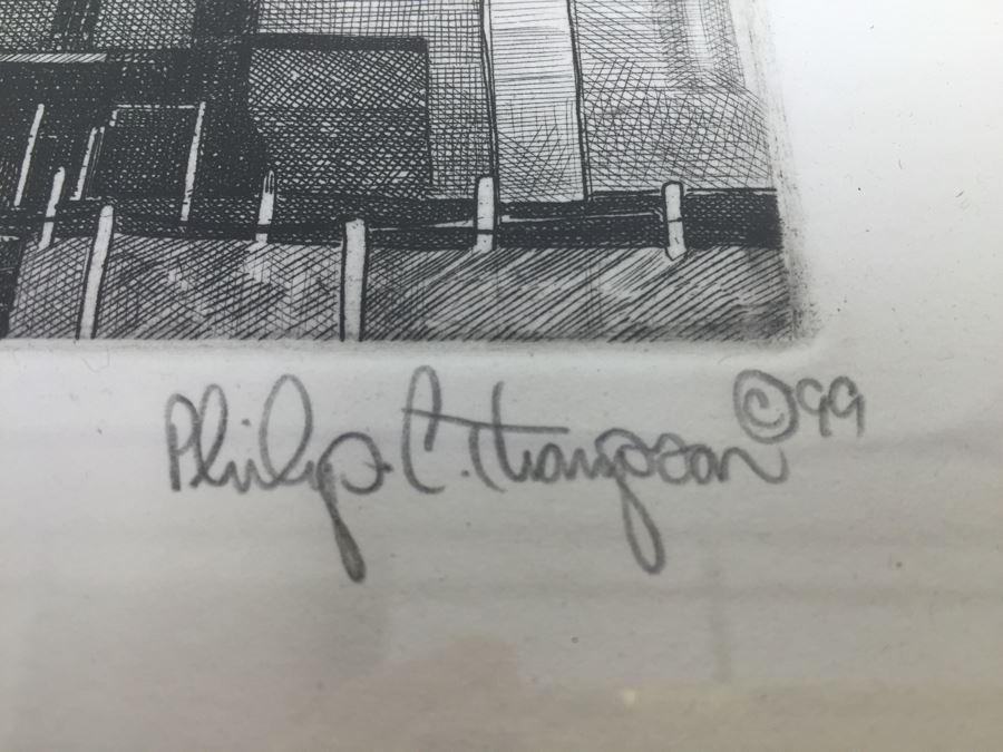 Philip C. Thompson Municipal Stadium Cleveland Indians Signed Limited Edition Lithograph 1999 142 Of 150 [Photo 8]