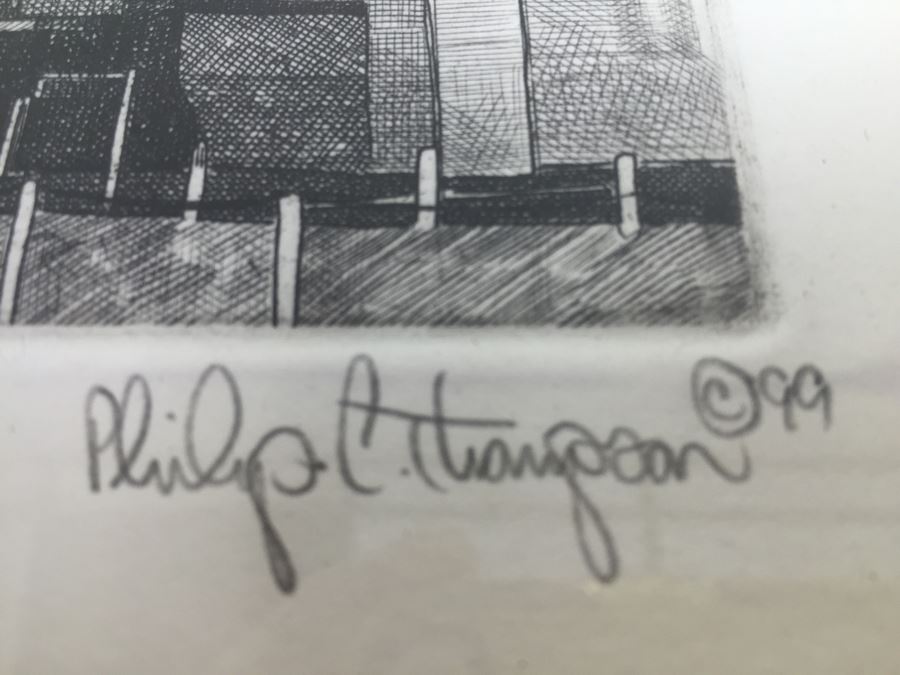 Philip C. Thompson Municipal Stadium Cleveland Indians Signed Limited Edition Lithograph 1999 142 Of 150 [Photo 3]