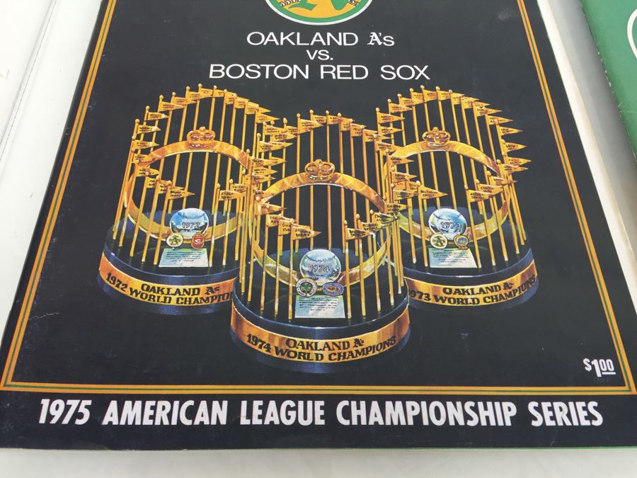 1974 1975 Oakland A's Baseball Souvenir Programs With Memo To Sportswriters And Other Papers [Photo 7]