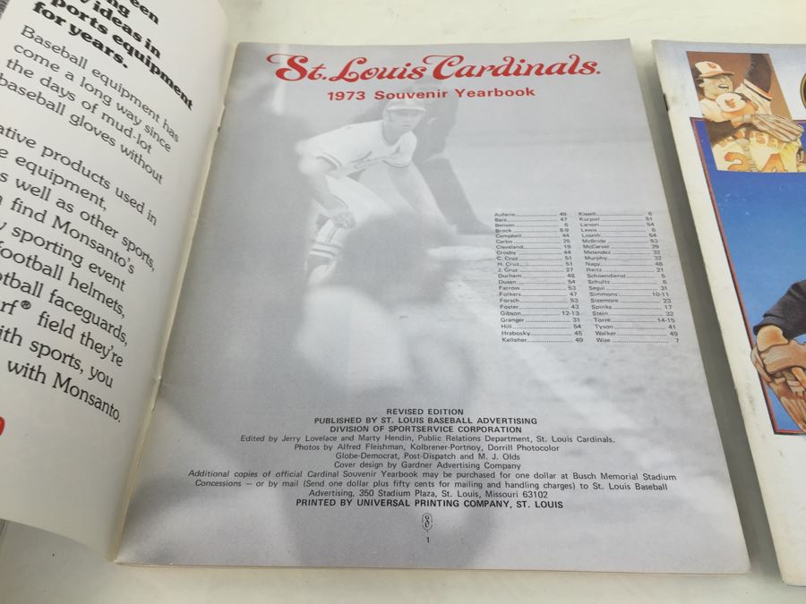 1973 St. Louis Cardinals And 1984 Baltimore Orioles Baseball Yearbooks [Photo 8]