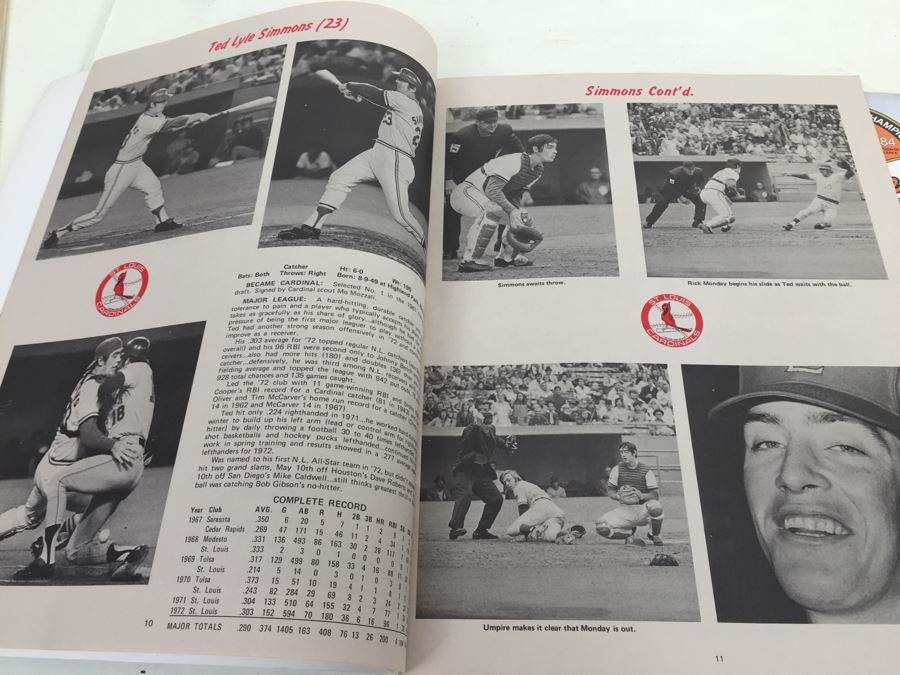 1973 St. Louis Cardinals And 1984 Baltimore Orioles Baseball Yearbooks [Photo 11]