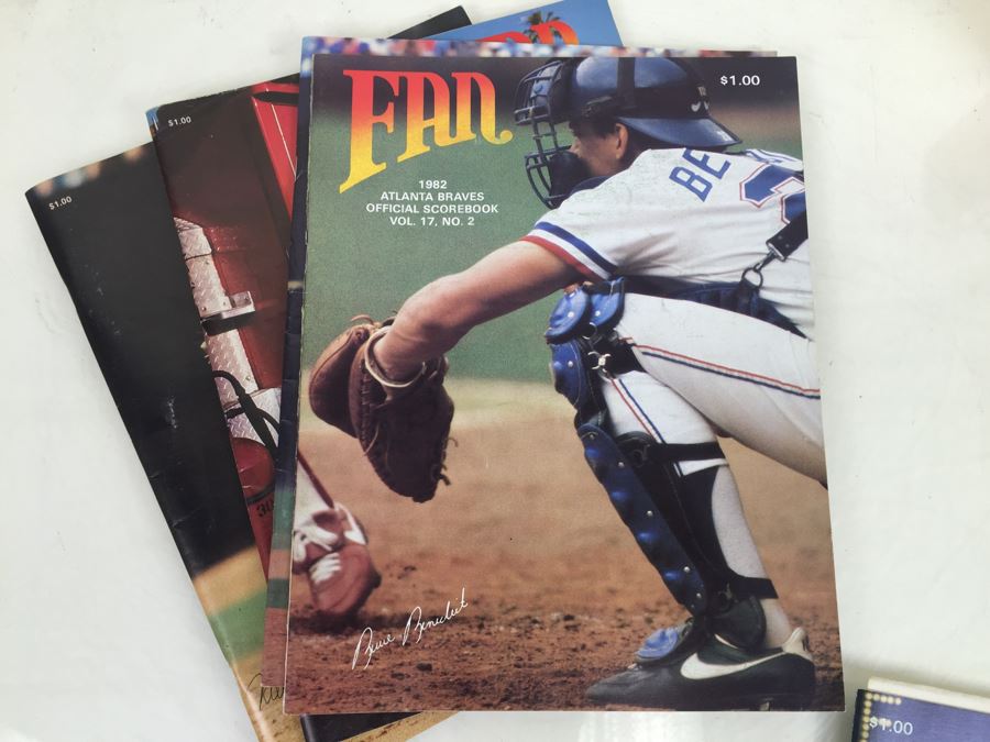 1982-1985 Atlanta Braves Baseball Team Official Program Scorebooks Fan [Photo 4]
