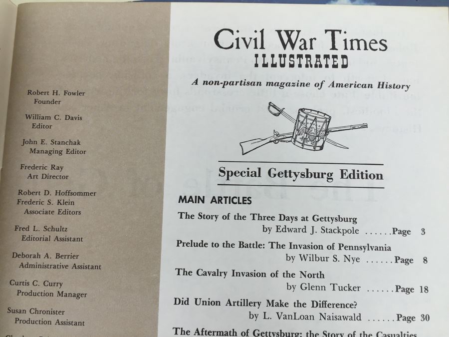 Civil War Times Illustrated Magazines And Gettysburg! Feature 1980's [Photo 13]