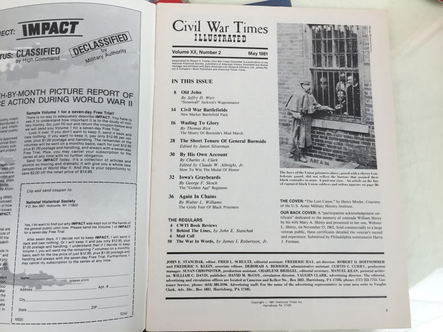 Civil War Times Illustrated Magazines And Gettysburg! Feature 1980's [Photo 5]