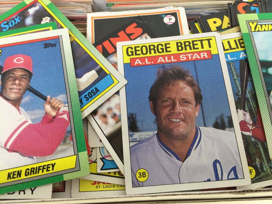 Shoebox Filled With Vintage Baseball Cards